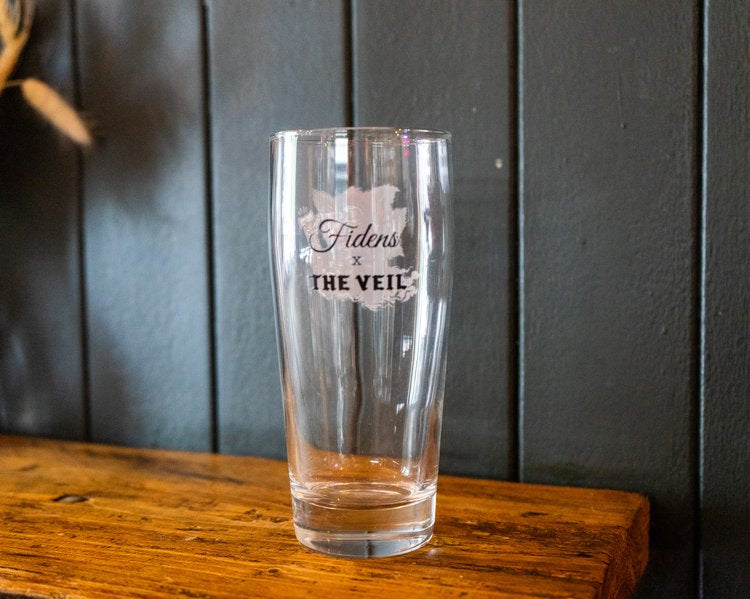 Fidens Brewing X The Veil Birthday Collaboration Glass